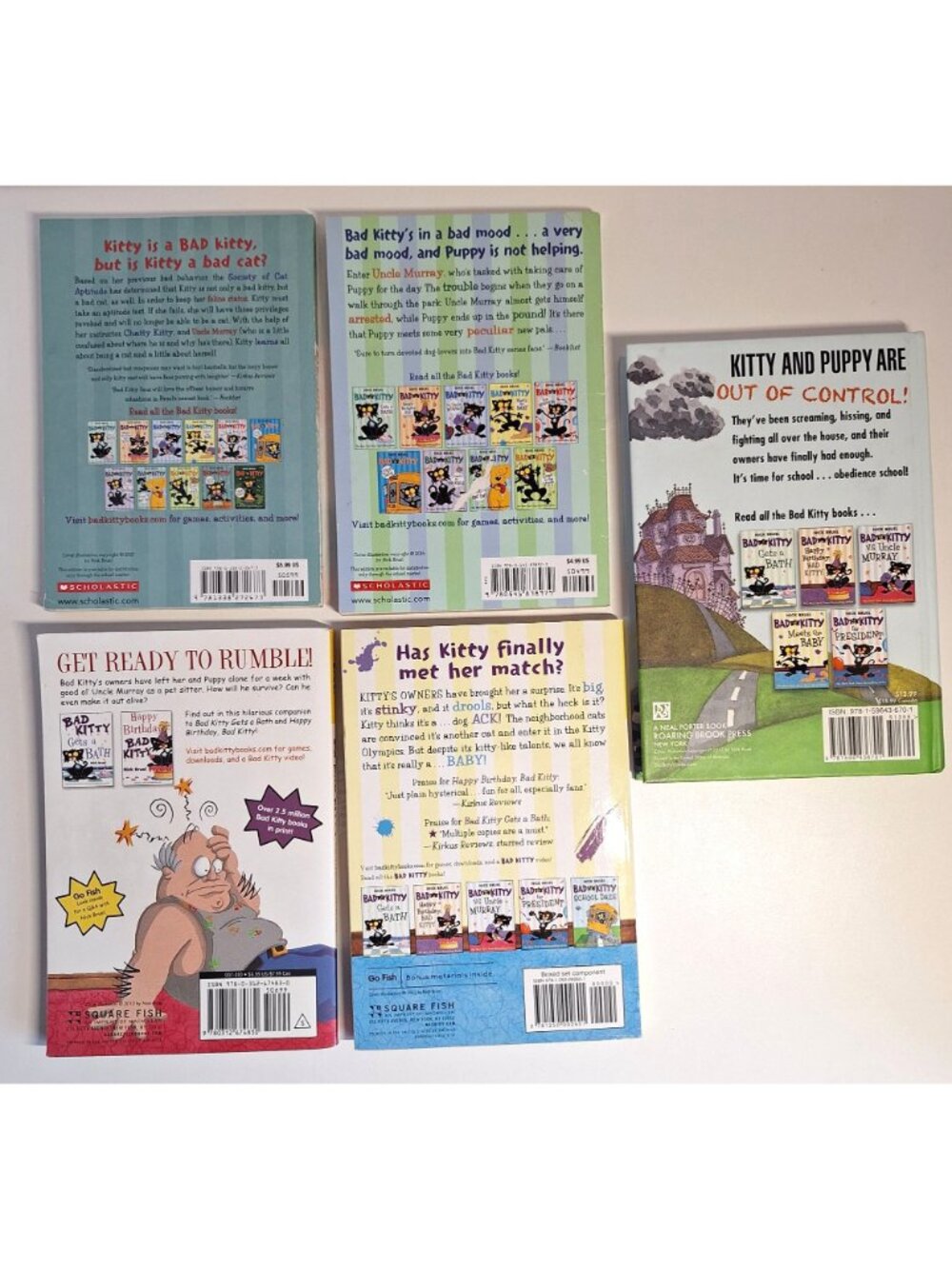 Bad Kitty Book School Daze Meets The Baby Murray Test & Puppys Big Day Lot - Picture 4 of 6